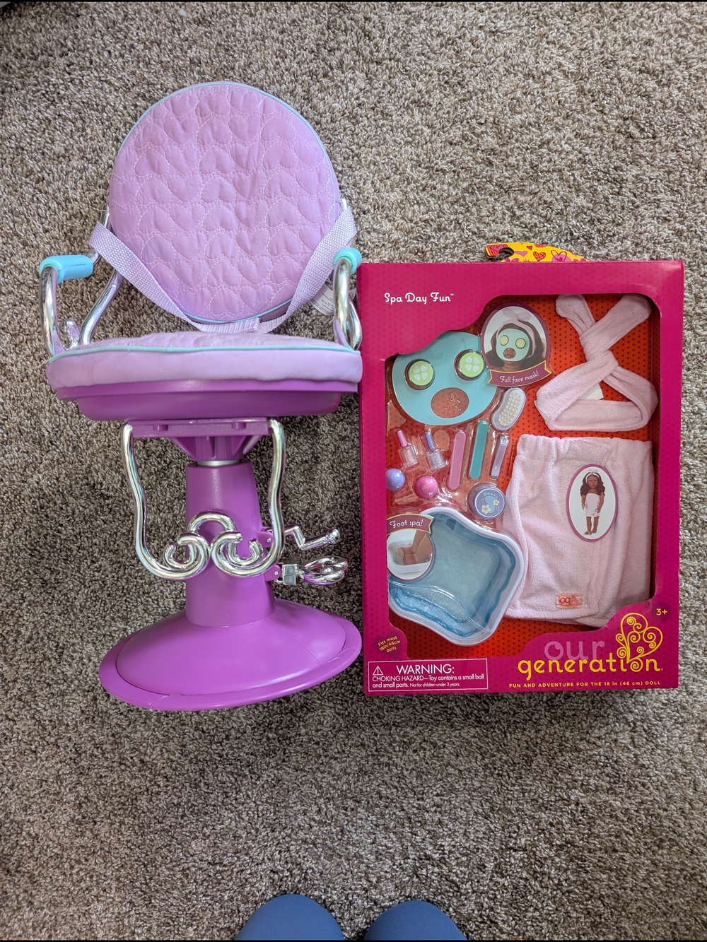 Our Generation Salon Chair & Spa Day Bundle
